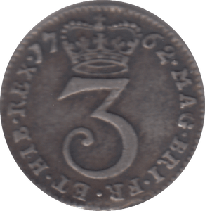 1762 MAUNDY THREEPENCE ( VF ) - MAUNDY THREEPENCE - Cambridgeshire Coins