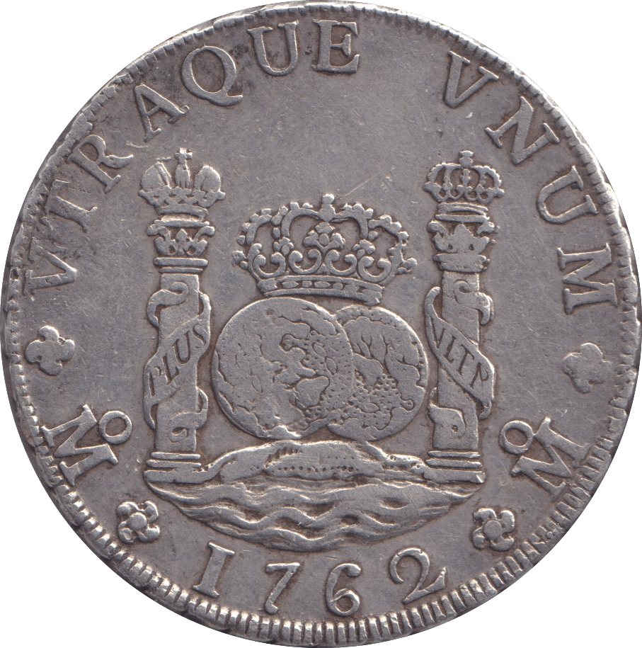 1762 SILVER 8 REALES MEXICO SPANISH COLONY - SILVER WORLD COINS - Cambridgeshire Coins