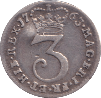 1763 MAUNDY THREEPENCE ( GF ) - MAUNDY THREEPENCE - Cambridgeshire Coins