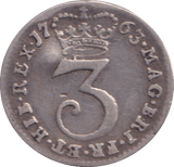 1763 MAUNDY THREEPENCE ( GF ) - MAUNDY THREEPENCE - Cambridgeshire Coins