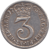 1763 MAUNDY THREEPENCE ( GVF ) 6 - MAUNDY THREEPENCE - Cambridgeshire Coins