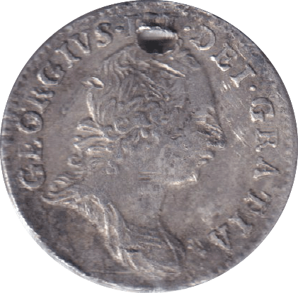 1763 MAUNDY THREEPENCE ( GVF ) HOLED - MAUNDY THREEPENCE - Cambridgeshire Coins