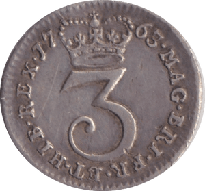 1763 MAUNDY THREEPENCE ( GVF ) - MAUNDY THREEPENCE - Cambridgeshire Coins
