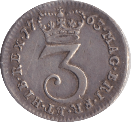 1763 MAUNDY THREEPENCE ( GVF ) - MAUNDY THREEPENCE - Cambridgeshire Coins