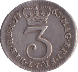 1763 MAUNDY THREEPENCE ( GVF ) - MAUNDY THREEPENCE - Cambridgeshire Coins