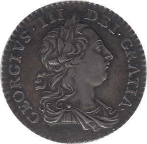 1763 SILVER SHILLING GEORGE III ( UNC ) - SHILLING - Cambridgeshire Coins