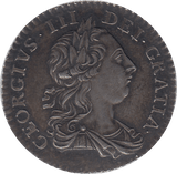 1763 SILVER SHILLING GEORGE III ( UNC ) - SHILLING - Cambridgeshire Coins
