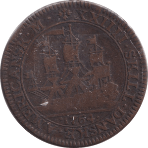 1764 24 SHILLINGS DANISH WEST INDIES - WORLD COINS - Cambridgeshire Coins