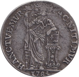 1765 SILVER ONE GLUDEN NETHERLANDS - SILVER WORLD COINS - Cambridgeshire Coins