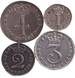 1766 MAUNDY SET - Maundy Set - Cambridgeshire Coins
