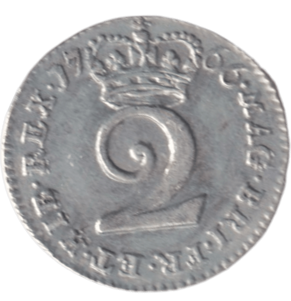 1766 TWOPENCE ( EF ) - MAUNDY TWOPENCE - Cambridgeshire Coins