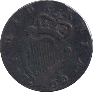 1769 HIBERNIA HALFPENNY IRELAND - WORLD COINS - Cambridgeshire Coins