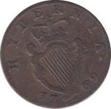 1769 IRELAND HALF PENNY - WORLD COINS - Cambridgeshire Coins