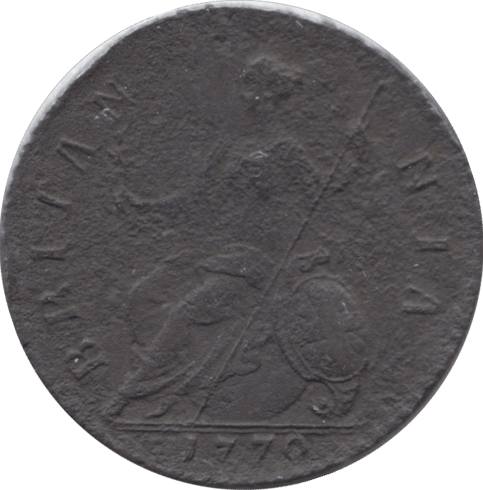 1770 HALFPENNY ( VF ) - HALFPENNY - Cambridgeshire Coins