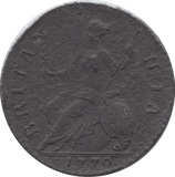 1770 HALFPENNY ( VF ) - HALFPENNY - Cambridgeshire Coins
