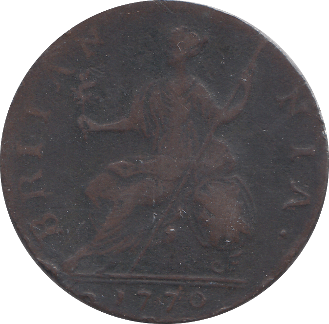 1770 HALFPENNY ( VF ) - HALFPENNY - Cambridgeshire Coins