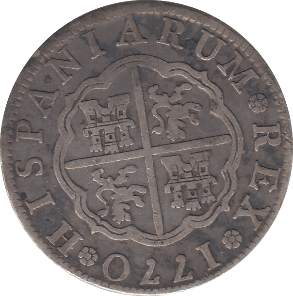 1770 ONE REALE SPAIN - WORLD COINS - Cambridgeshire Coins