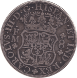 1770 SILVER 8 REALES MEXICO SPANISH COLONY - SILVER WORLD COINS - Cambridgeshire Coins