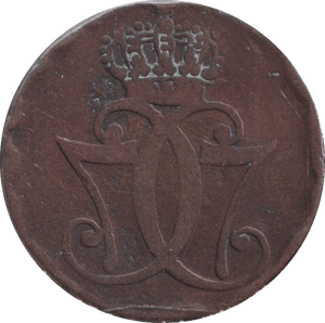 1771 1 SHILLING DENMARK - WORLD COINS - Cambridgeshire Coins