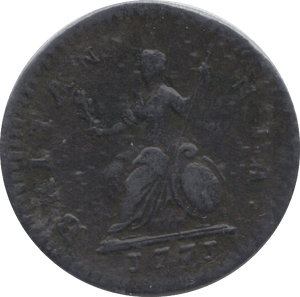 1771 FARTHING ( F ) - FARTHING - Cambridgeshire Coins