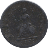 1771 FARTHING ( F ) - FARTHING - Cambridgeshire Coins