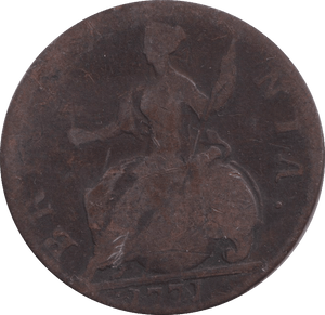 1771 PENNY GEORGE III ( FINE) - PENNY - Cambridgeshire Coins