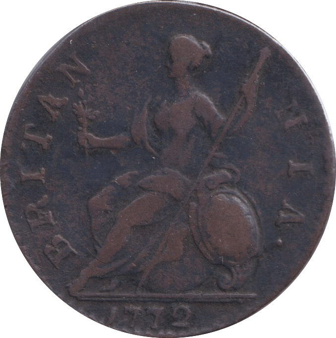 1772 HALFPENNY ( GF ) - HALFPENNY - Cambridgeshire Coins