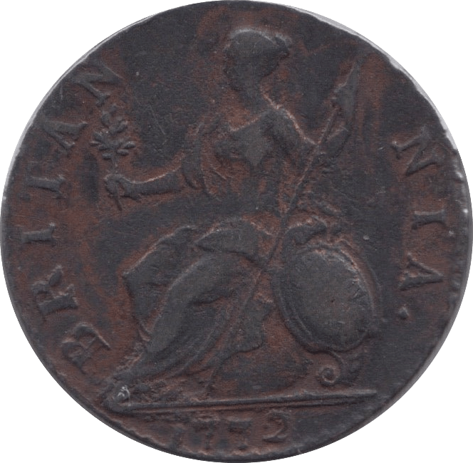 1772 HALFPENNY ( GF ) - WORLD COINS - Cambridgeshire Coins