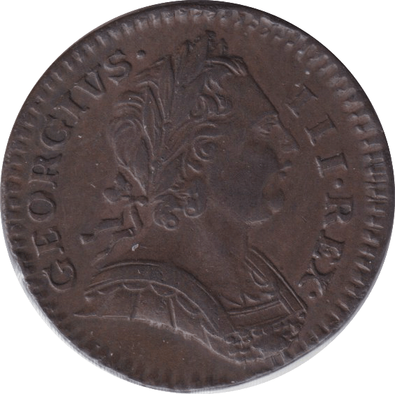 1773 FARTHING ( EF ) - FARTHING - Cambridgeshire Coins