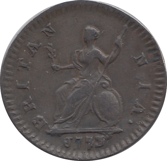 1773 FARTHING ( EF ) - FARTHING - Cambridgeshire Coins