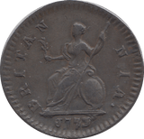 1773 FARTHING ( EF ) - FARTHING - Cambridgeshire Coins