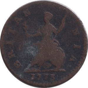 1773 FARTHING ( FINE ) - FARTHING - Cambridgeshire Coins