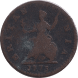 1773 FARTHING ( FINE ) - FARTHING - Cambridgeshire Coins