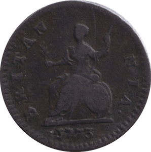 1773 FARTHING ( GF ) - FARTHING - Cambridgeshire Coins