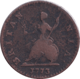 1773 FARTHING ( GF ) - FARTHING - Cambridgeshire Coins