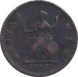 1773 FARTHING ( GF ) - FARTHING - Cambridgeshire Coins