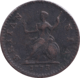 1773 FARTHING ( GF ) - FARTHING - Cambridgeshire Coins