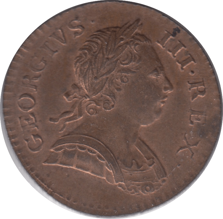 1773 HALFPENNY ( UNC ) - Halfpenny - Cambridgeshire Coins