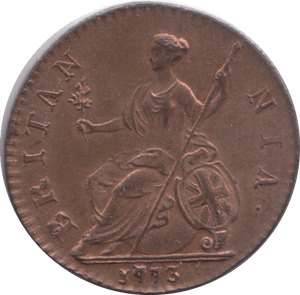 1773 HALFPENNY ( UNC ) - Halfpenny - Cambridgeshire Coins