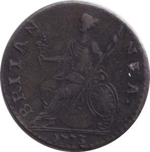 1773 HALFPENNY ( VF ) - HALFPENNY - Cambridgeshire Coins