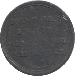 1773 MIDDLESEX MEDAL TOKEN - OTHER TOKENS - Cambridgeshire Coins