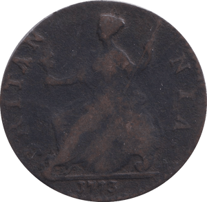 1773 PENNY GEORGE III ( FINE ) - PENNY - Cambridgeshire Coins