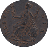 1773 PENNY GEORGE III ( GVF ) - PENNY - Cambridgeshire Coins