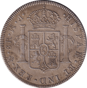 1773 SILVER 8 REALES MEXICO SPANISH COLONY - SILVER WORLD COINS - Cambridgeshire Coins