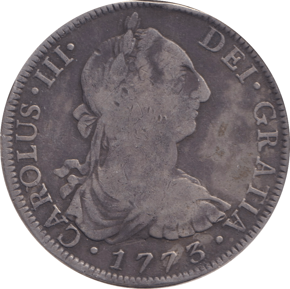 1773 SILVER 8 REALES MEXICO SPANISH COLONY - SILVER WORLD COINS - Cambridgeshire Coins