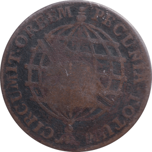 1774 20 REIS BRAZIL COUNTER MARK - WORLD COINS - Cambridgeshire Coins