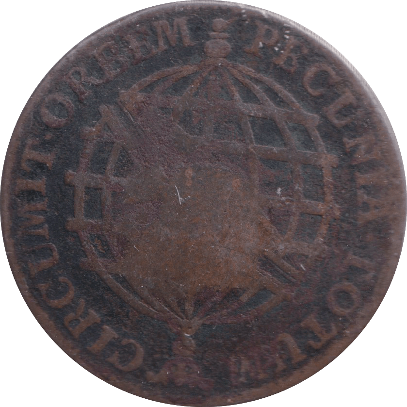 1774 20 REIS BRAZIL COUNTER MARK - WORLD COINS - Cambridgeshire Coins