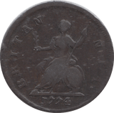1774 FARTHING ( F ) - FARTHING - Cambridgeshire Coins