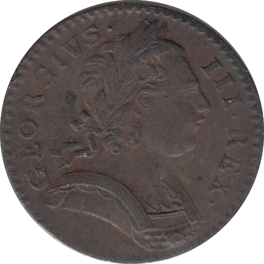 1774 FARTHING ( GVF ) - FARTHING - Cambridgeshire Coins