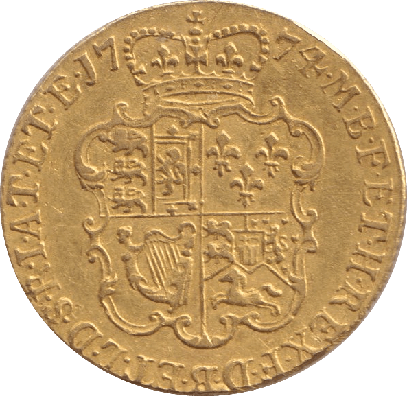 1774 GOLD ONE GUINEA ( EF ) - Guineas - Cambridgeshire Coins